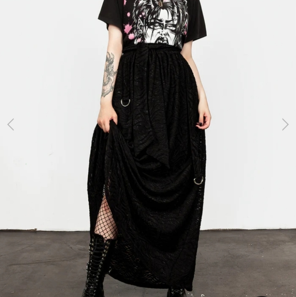 Disturbia cinder maxi skirt